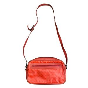 FENDI Vintage Monogram Red Crossbody Bag